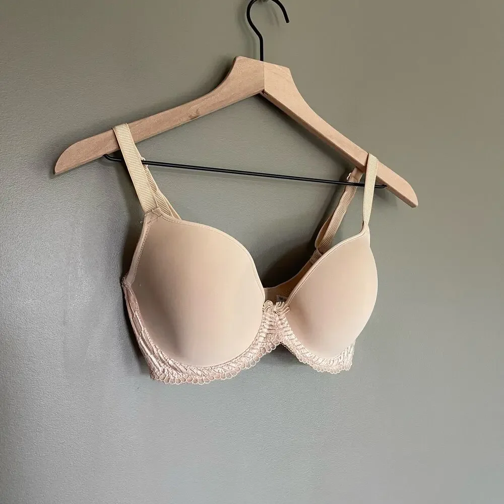 WACOAL La Femme Underwire T-Shirt Bra‎ Sand Size 30DDD Nude Tan Comfortable Lace